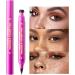 Faux Feather Double Waterproof Stamp | 2-in-1 Long-Lasting Eyeliner Natural Dot Creator Ideal for Women Girls Beauty Cosplay Makeup Decoration - Buy Online on GoSupps.com