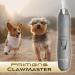 Rechargeable LED Dog Nail Grinder for Large, Medium & Small Dogs - Professional Pet Grooming Tool for Quiet & Gentle Trimming - Cat Nail Trimmer Included - Gray - Buy Online on GoSupps.com