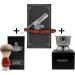 Brent Berkeley Men's Classic Open Razor Barber Set | Shaving Brush & Shell | Durable Skin Irritation Reducing Gift Set in Brown - Buy Online on GoSupps.com