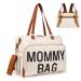 Mommy Bag for Hospital, Pripher Diaper Bag Backpack & Tote with 14 Pockets for 2 Kids, Large Waterproof Hospital Bags for Labor and Delivery, Baby Travel Bag with 3 Insulated Pockets, Creamy White