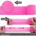 BQTQ 8 Rolls Neon Pink Cohesive Bandage 2 Inch - Self Adherent Sport Wrap Tape for Ankle Sprains - Stretch Bandage Wrap for Humans and Animals - Buy Online on GoSupps.com