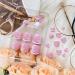 24Pcs Pink Press On Toenails with Cute Flower Design - Glossy Acrylic False Toe Nails for Women and Girls - Buy Online on GoSupps.com
