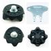 Longkun 28 Counts 1/4 inch thread golf spikes replacement metal thread screw golf cleats replacement golf shoes spikes screw simple install golf shoes also suitable for cricket shoes black