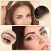 Buy Eyebrow Stamp Stencil Kit - 10 Stencils Waterproof & Long-Lasting Dark Brown Powder - Perfect for Flawless Brows - Buy Online on GoSupps.com