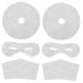 PartyKindom 1 Set Skin Care Mask Breast Neck and Eye Film Sheets Gentle and Breathable Beauty Tool for DIY Skin Care Routine White