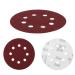 125mm Polishing Grinding Wheel - Red Perforated Flocked Sandpaper & Support Pads (60#) | International Shipping Available - Buy Online on GoSupps.com