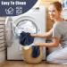 Stretch Toilet Cover Set - Navy Blue, Machine Washable Polyester Spandex Fabric - Buy Online on GoSupps.com