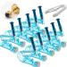 10pcs Disposable Safety Sterile Ear Piercing Gun Unit Tool With Ear Stud Asepsis Pierce Kit (Gold D Blue)