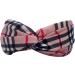 Topkids Accessories Twisted Tartan Alice Bands Adult Women Hair Accessories for Women Hair Bands for Women Thick Headband Womens Headbands Head Bands Adult Women Wide Headbands (Pink) - Buy Online on GoSupps.com