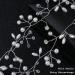 Wedding Hair Accessories for Women Pearl Rhinestone Headband Vine for Bridesmaid Flowergirls Prom Party Long Handmade Wedding Hair Vine Bride Headband (20 inches 50cm Silver) - Buy Online on GoSupps.com