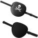 Adjustable Black Pirate Eye Patches for Kids & Adults - Comfortable Skull Blindfolds for Pirate Costumes - Buy Online on GoSupps.com