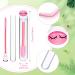 30 Pack Disposable Eyebrow Brushes with Tubes | Pink Mascara Wand Brushes & Diamond Eyelash Tubes for Women & Girls Makeup - Buy Online on GoSupps.com