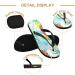 Buy Mnsruu Palm Pineapple Flip Flop Sandals - Colorful Oil Painting Home Slippers for Men & Women - Perfect for Travel Spa & Bedroom - Buy Online on GoSupps.com