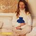 Premium Soft Knitted Hot Water Bottle with 1.8l Capacity - Pain Relief for Neck, Shoulders, and Back - Great Gift for Women - Dark Blue - Buy Online on GoSupps.com
