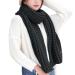 Women's scarf triangular scarf autumn triangle triangular scarf Elegant scarves vintage winter towel wrap turban winter scarf unit size black