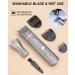 Body Hair Trimmer for Men and Women Pubic Hair Trimmer Bikini Trimmer Electric Shaver Razor for Armpit Legs Groin Hair Removal Rechargeable Ceramic Blades Waterproof Gray+Purple - Buy Online on GoSupps.com