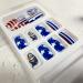 4th of July Press on Nails - Patriotic Stars & Stripes Designs | Red, Blue, White False Nails for Women - Buy Online on GoSupps.com