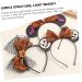 FRCOLOR Halloweens Day Accessories Halloween Headband Photo Prop Pumpkin Hair Band Pumpkin Bow Headband Masquerade Party Head Boppers Halloween Costume Headband Veil Hair Band Metal - Buy Online on GoSupps.com