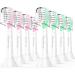 Kids Toothbrush Heads for Philips Sonicare: Soft Electric Replacement Brush Compitable with Phillips HX6032/94 HX6321 HX6340 HX6042 HX6320 HX6330 Compact Head for Child 3-7, 8 Pack Pink Girl Green Boy Pink and Green