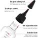 ASTER 6 Pack Hair Oil Applicator Bottle 2 Ounce Refillable Hair Dye Bottle Empty Plastic Oil Bottle for Hair with Ratio Graduated Scale Opossum Hair Oil Applicator with Twist Top Cap Black - Buy Online on GoSupps.com