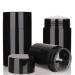 COSIDEA 4pcs Black Round empty 50g / 1.67OZ deodorant containers Bottom Filling large twist up tubes for hair wax chapstick bottle 50g/1.67oz Black