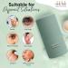 Sea Green Ice Roller for Face - Reduces Puffiness & Dark Circles, Boosts Blood Circulation for Youthful Skin - Buy Online on GoSupps.com