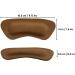 Comfort Heel Pads for Shoes - Leather Cushions for Pain Relief & Blister Prevention | High Heel Comfort for Men & Women (4 Pairs Brown - Buy Online on GoSupps.com