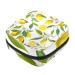 Lemon Flowers Leaves Sanitary Napkin Storage Bag Feminine Product Pouches Portable Period Kit Bag Menstruation First Period Bag for Women Teen Girls Ladies Menstrual Cup Pouch Tampon Bags Color 9