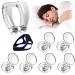 Jolatte 6 Snore Stopper Anti Snoring Stopper with Anti Snoring Chin Strap Silicone Magnetic Anti Snoring Nose Clip Provide Effective Stop Snoring Soluation Snore Relief Device Anti Snore Devices