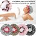 TCOTBE 4-Piece Waterproof Shower Cap Set for Women - Reusable Elastic Bathing Hair Caps - Buy Online on GoSupps.com