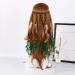Boho Layered Feather Headband | Tribal Hair Accessories for Women & Girls | Green Halloween Decoration - Buy Online on GoSupps.com