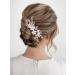 SWEETV Bridal Crystal Wedding Hair Comb Clip - Gold Hair Accessory for Brides & Bridesmaids - Buy Online on GoSupps.com