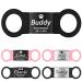 Gisurey dog brand with engraving-silent slide-on dog stark personalized made of robust stainless steel durable and easy to read dog trailer with engraving symbol for dog and cat collar BB-L L (width: 2.5 cm) symbol-SS