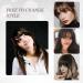 NICENEEDED Dark Brown Clip in Bangs Faux Fringe Bangs Hair Bangs Clips Natural Curved Wispy Bangs Fake Air Hairpieces Clip in Hair Extensions for Women Daily Wear - Buy Online on GoSupps.com