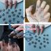 COOSLIM 150pcs 3D Cross Nail Charms - Chrome Metal Silver Art Charms for DIY Manicure - Gothic Retro Punk Design - 15 Colors - Buy Online on GoSupps.com