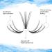 GEMERRY Lash Cluster 240pcs 3D Effect Individual Lashes D Curl 10D 20D 0.07mm 8-16mm - Wide Stem Natural Volume Lashes for DIY Eyelash Extension - Buy Online on GoSupps.com