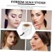 OHPHCALL 3 Rolls White Eyebrow Scale Sticker Brow Measurer Brow Ruler Sticker Woman Brow Ruler 5X5.8X5.8X4.9CMx3pcs White 1x3pcs - Buy Online on GoSupps.com