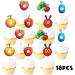 S-Cp-0005 Ice Cream Fruit Dessert Cupcake Topper Colorful Glitter Happy Birthday Sensory Pop Game Theme Decor Supplies Baby Shower Boys Girls Birthday Party Decorations - Buy Online on GoSupps.com