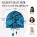 PARISBELLA Reversible Silky Satin Bonnet for Sleeping - Adjustable Sleep Cap for Women - Peacock Blue - Buy Online on GoSupps.com