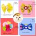 100pcs Small Dog Hair Bows with Rubber Bands | Handmade Multicolor Pet Grooming Accessories | Perfect for Cats, Dogs, and Rabbits - Buy Online on GoSupps.com