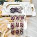 24PCS Matte Leopard Press On Nails - Short Square Fake Nails | Frost Grey Acrylic Glue-On Nails for Women & Girls - Ballerina Manicure Animal Print Designs - Buy Online on GoSupps.com