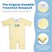 Baby Merlin's Magic Sleepsuit - 100% Cotton Baby Transition Swaddle - Baby Sleep Suit - Yellow - 6-9 Months 6-9 Months Yellow - Buy Online on GoSupps.com