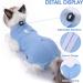 Molain Cat Recovery Suit | Professional Anti-Lick Pajama for Abdominal Wounds & Skin Care | E-Collar Alternative | Blue Size S - International Shipping - Buy Online on GoSupps.com