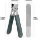 SG Nekoo Nail Clippers for Thick Nails - Ultra Sharp Curved Cutter for Adults, Men, Women, Seniors - Mid-Dark Green - Buy Online on GoSupps.com