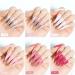 Umikk Gel Nail Polish Set - 6 Ballerina Colors (White Light Pink Gloss Shimmer) - UV-LED Soak Off 7.5ml - Buy Online on GoSupps.com