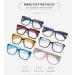 Tr90 Square Frame Blue Light Blocking Glasses for Men & Women | Anti UV Ray Computer Reading Glasses - Black-Red 56mm - Buy Online on GoSupps.com