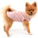 Paidful Summer Striped Puppy T-Shirt for Small Dogs - 100% Cotton Sleeveless Chihuahua & Yorkshire Apparel - Pink (M: 25cm Back Length 37cm Bust) - Buy Online on GoSupps.com