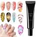 Gupcaqosjw 3D Nail Gel 3D Modelling UV Gel for Nails Manicure Decor 4 in 1 Long-Lasting Hold for Travel Home Salon Parties