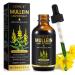 herlosfeel Mullein Leaf Extract for Lungs Natural Mullein Drops for Lung Cleansing & Premium Mullein Leaf Liquid Drop Fast Absorption Rich in Chlorophyll Vegetarian & Health Supplement 60ml