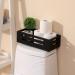 Black Decor Box: Toilet Tank Topper Wood Basket for Back of Toilet Storage - Buy Online on GoSupps.com